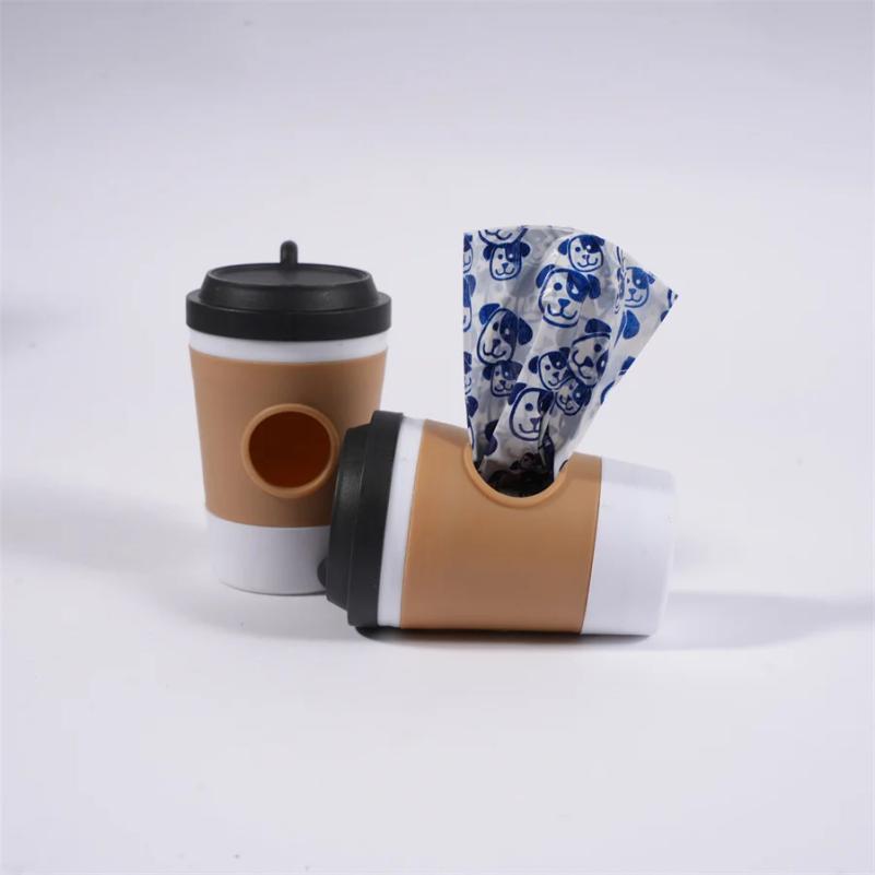 Coffee Cup Pet Waste Bag Dispenser, Portable Outdoor Dog Walking Poop Bag Holder Wholesale Available