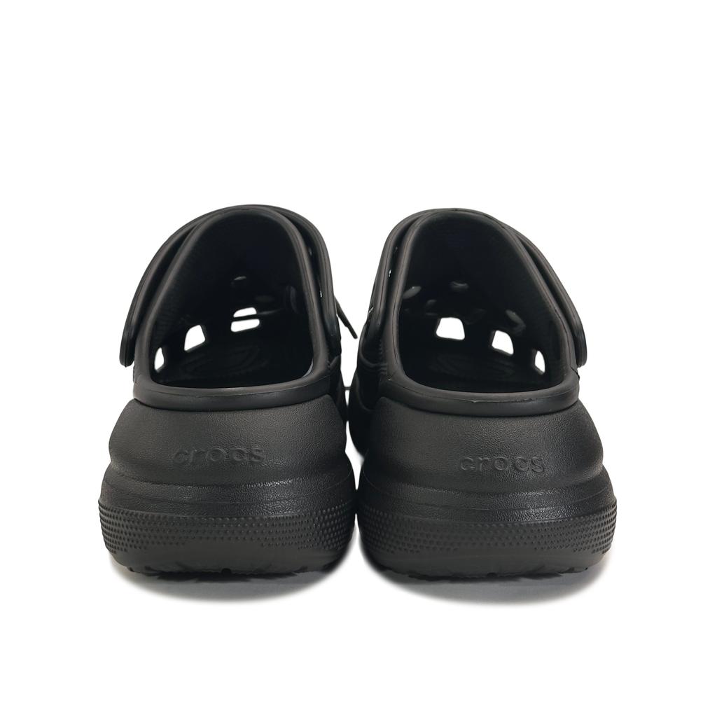 Crocs Crush Clog EVA Silver Thorn Butterfly Four-pointed Star Lock Buckle Fashionable Unique Sweet Cool Dark Clogs Unisex Black