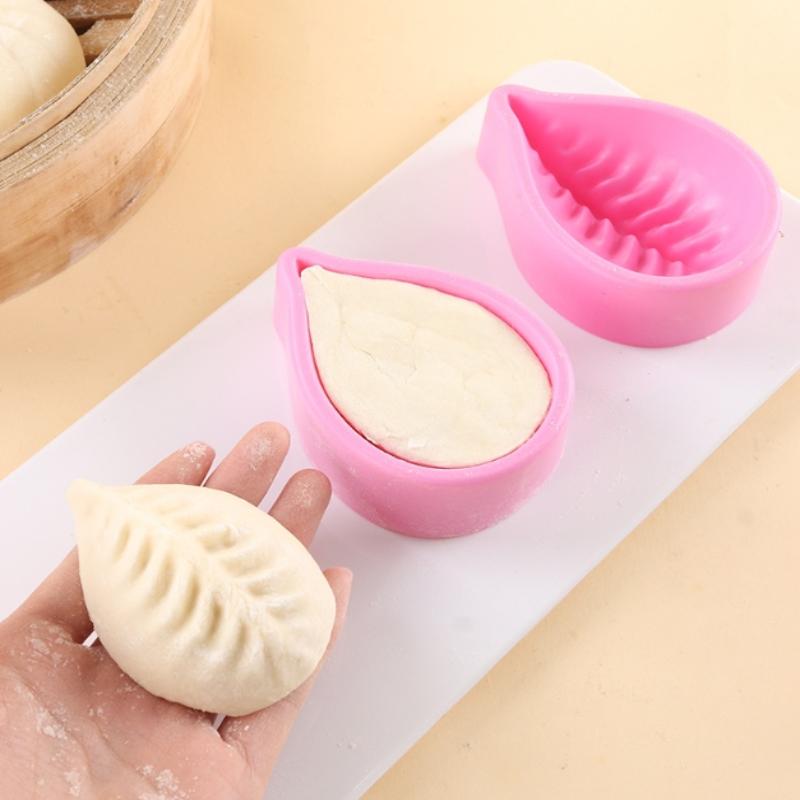 4 Pezzi Timbro per Panini del Festival di Metà Autunno - Stampo Tradizionale Cinese per Panini Pressa per Ravioli Produttore di Dim Sum Stampo in Plastica Fatto in Casa per Xiaolongbao