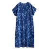 DIMANAF 2025 Sommer Damen Übergröße Lockeres Kleid Strand Vintage Basic Casual Langes Kleid Druck Urlaubskleid