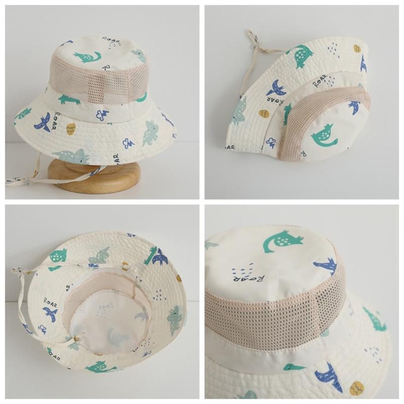 Chapeau Bob Queue de Cheval Élégant Respirant Chapeau de Pêcheur pour Enfants Joli Chapeau de Forme pour Plage Camping