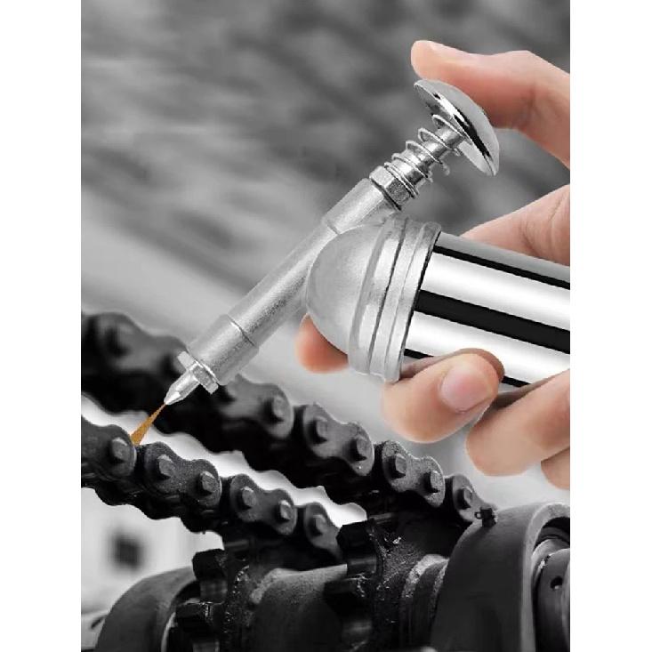 Manual Butter Gun Portable Mini Bicycle Grease Gun 80CC Capacity Mini Grease Gun Machine Stainless Steel Needle Nozzle Mini Tool