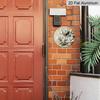2D Flat 1pc, 8x8 in, Round Printed Aluminum Metal Signage, Magnolia Theme Decoration, Suitable for Door Decoration, Wall Decoration, Home, Room