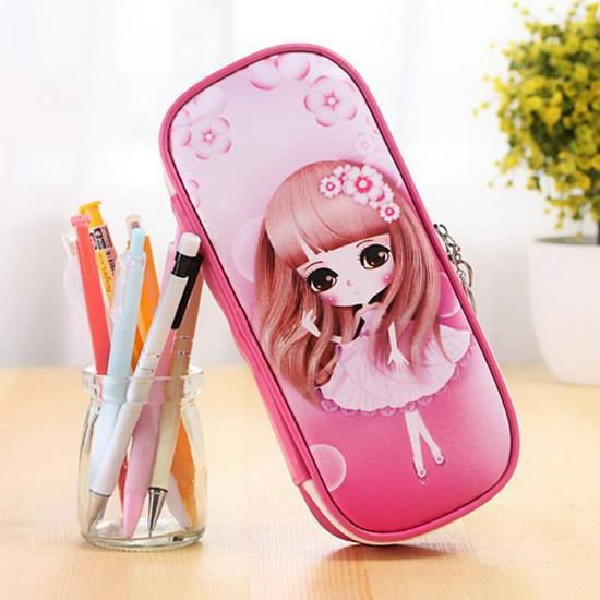 Large Capacity Multi-functional Pencil Case: Multi-layer Cute Korean Style for Elementary Students
