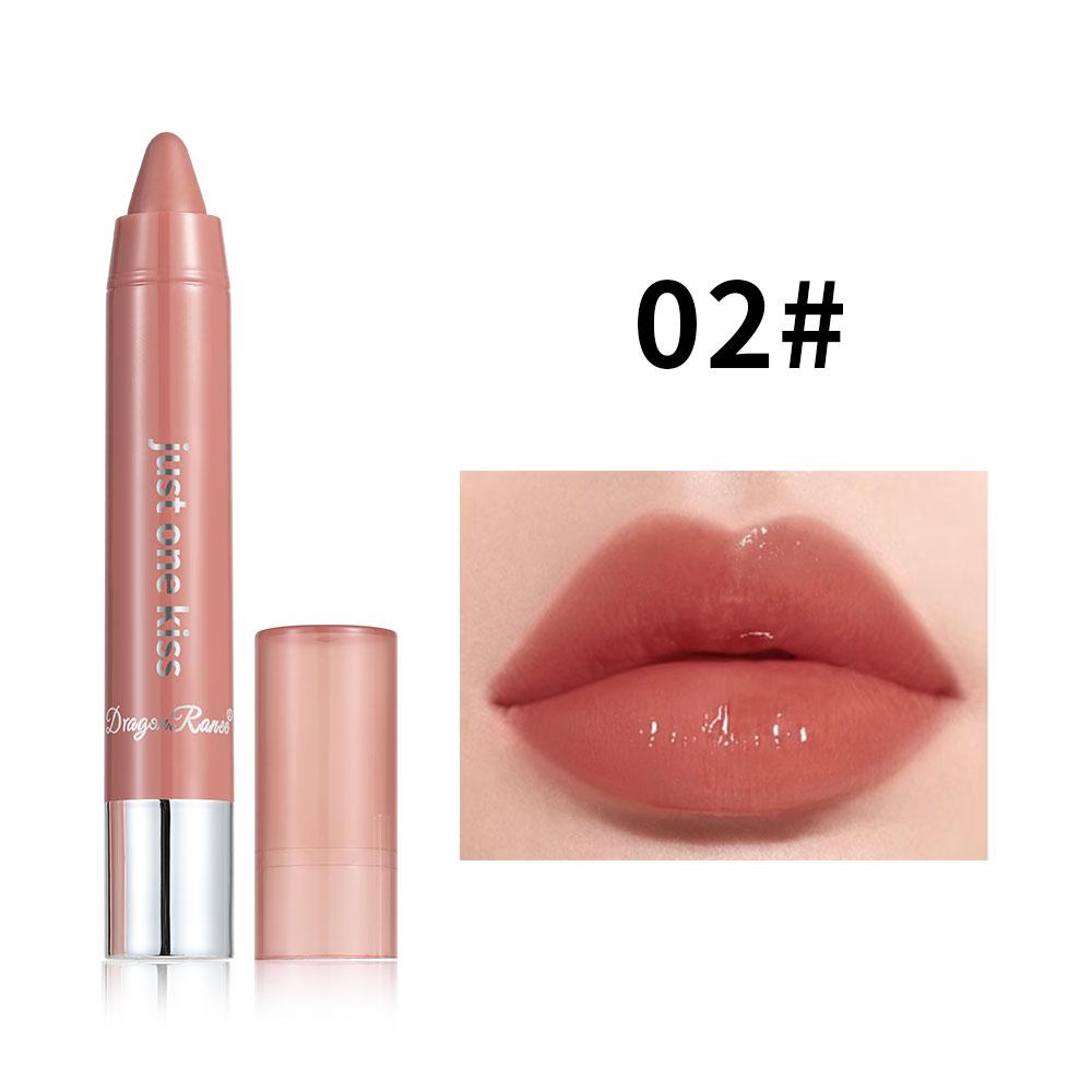 Glossy Crayon Lipstick for Brightening and Enhancing Complexion, Lip Plumper Lip Gloss, Versatile Moisturizing Lip Mud, Base Lip Care, Gentle Lip Balm
