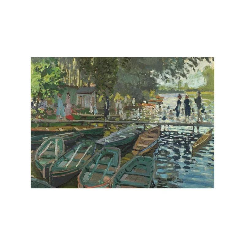 Claude Monet Exhibition Art Posters Canvas Oil Painting Garden Boat Lake Landscape Nature Landscape Wall Art Room Home Decor