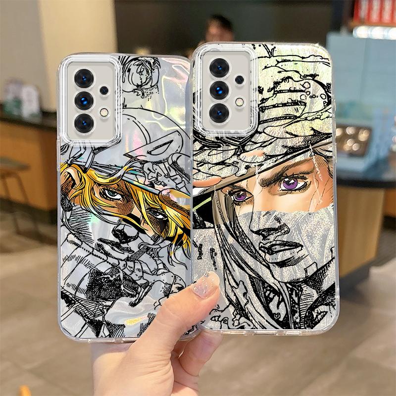 Coque de téléphone JoJo Steel Ball Run Chaude Pour Samsung Galaxy S25 S24 S23 S22 S21 Plus Ultra A73 A72 A71 A55 A54 A53 Coque Rigide Antidérapante