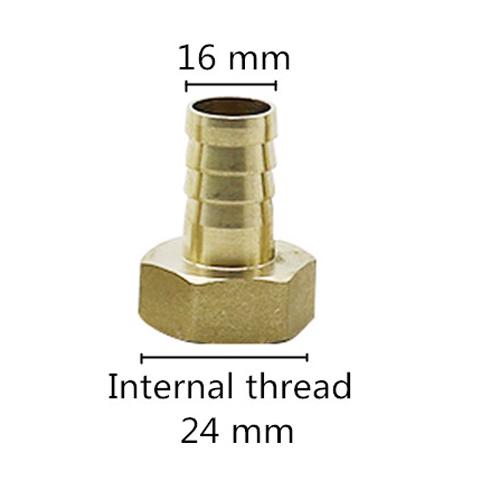 Hose Barb Connector copper  3/4" female Male Thread Pipe Fitting Barb Hose Pagoda Coupling Tail Connector 8/10/12/14/16mm hose