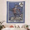 The Fool Tarot Card Tapestry Home Spooky Wall Hanging Horror Wall Art Occult Gothic Home Decor Wall Art Print