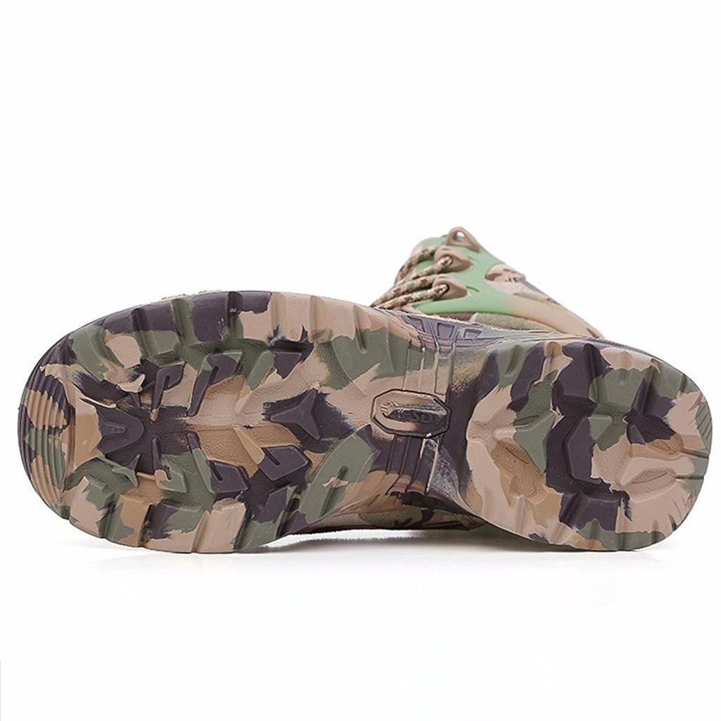 Camouflage Military Shoes Combat Boots Wrecking Shoes Military Boots Outdoor Sneakers Mountain Climbing Hiking Jungle Boots Waterproof Breathable