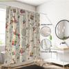 1pc Christmas Print Waterproof Perforated Shower Curtain Shower Partition Privacy Multi Size with 12 Hooks for Easy Installati