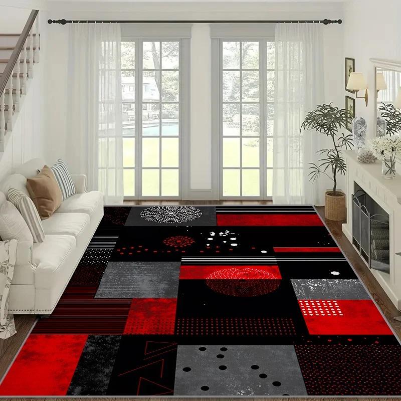 

Concise Live Room Carpets Home Decor Soft Non-slip Kids Play Rugs Sofa Chair Mat Bedroom Floor Mat Easy To Clean Table Rugs Gift 50X80CM