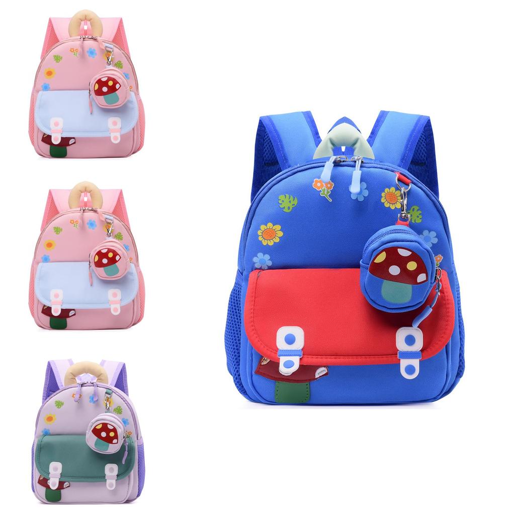 Lightweight Anime Pattern Kids Backpack With Comfort Padded Straps For Preschool And Daycare