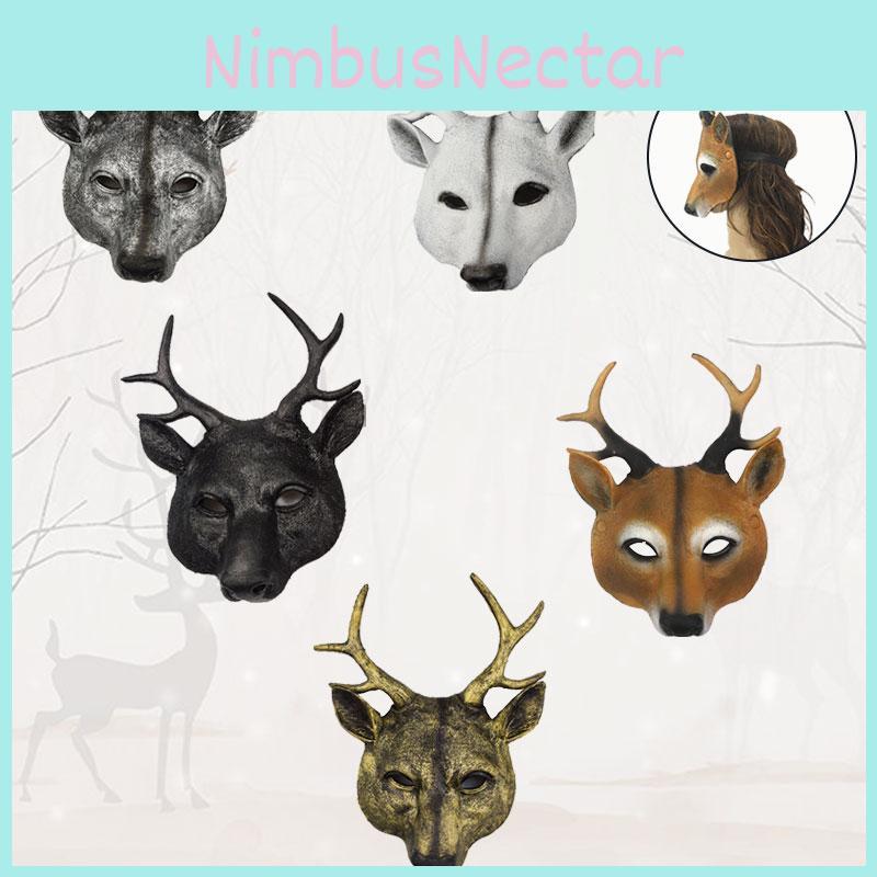 Stunning Deer Mask For Cosplay And Costume Parties Various Color Options