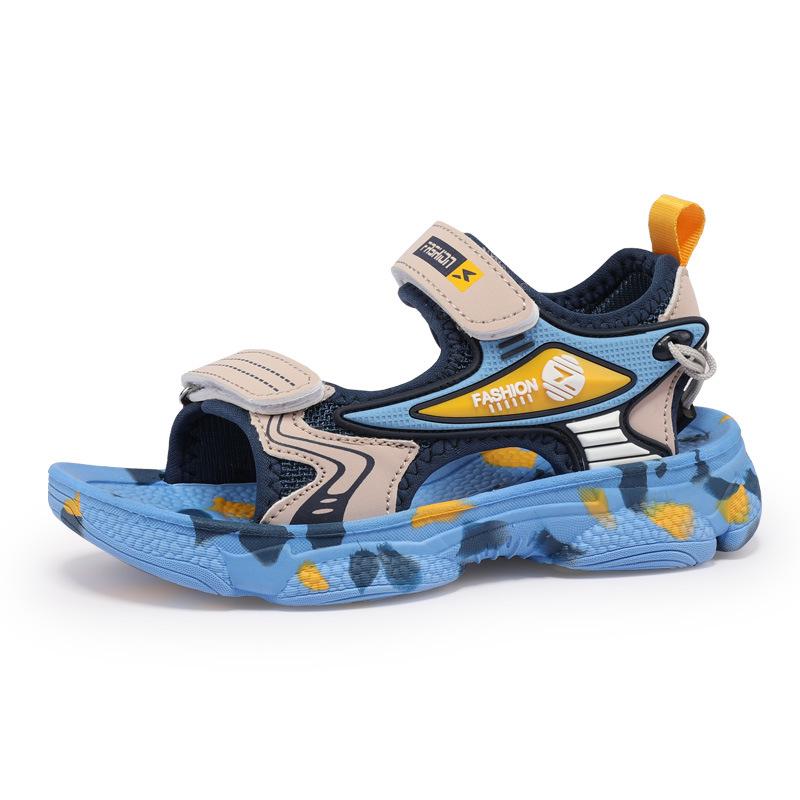 Girls' summer new lightweight soft-soled sandals for boys and girls, suitable for primary school students and older children, beach shoes and sandals