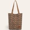 Fashion multi-element casual retro print eco-friendly cork shoulder tote bag bohemian commuter bag shopping bag