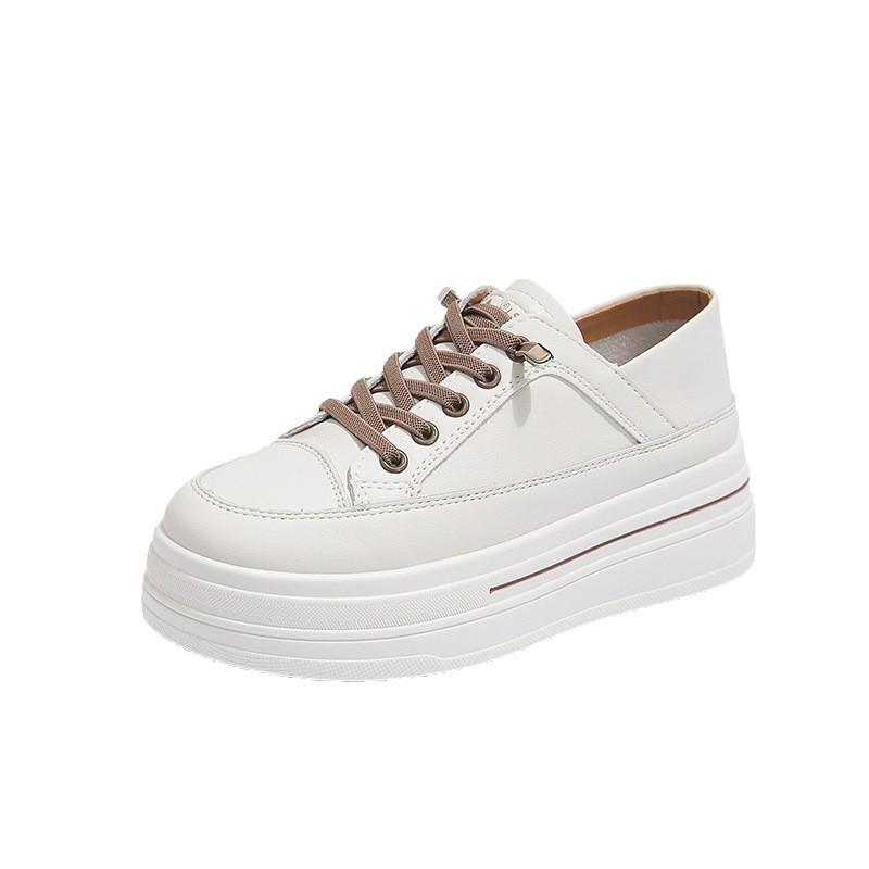 Lightweight Casual Explosion Small Inner Height-increasing Women's Shoes Autumn New Thick-soled One-pedal Casual Little White Shoes