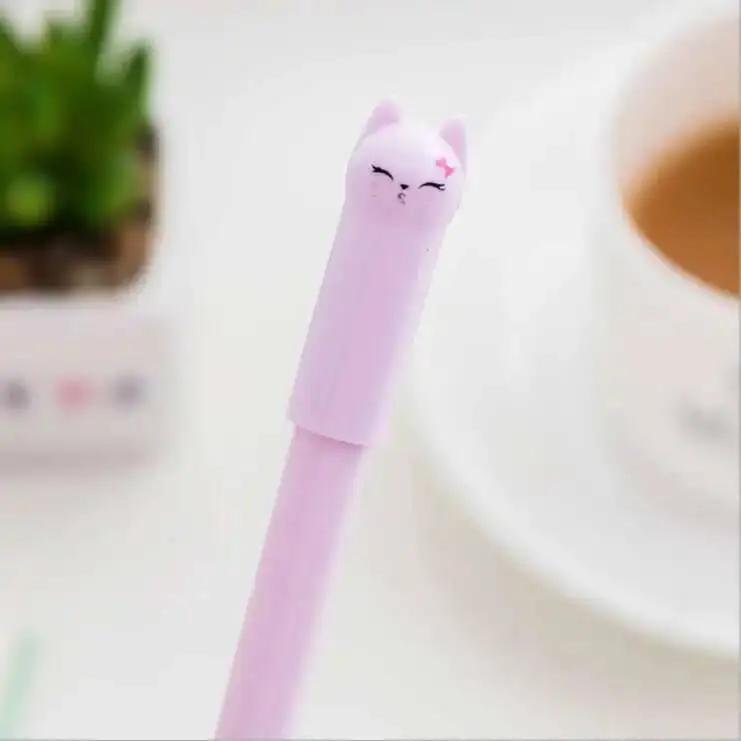 1-6-30 Pcs Cute Kawaii Cat Gel Pen Cartoon Writing Office School Supplies Stationery Creative Sweet Lovely Pens
