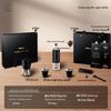 NICOH Portable Manual Coffee Grinder and Moka Pot Set