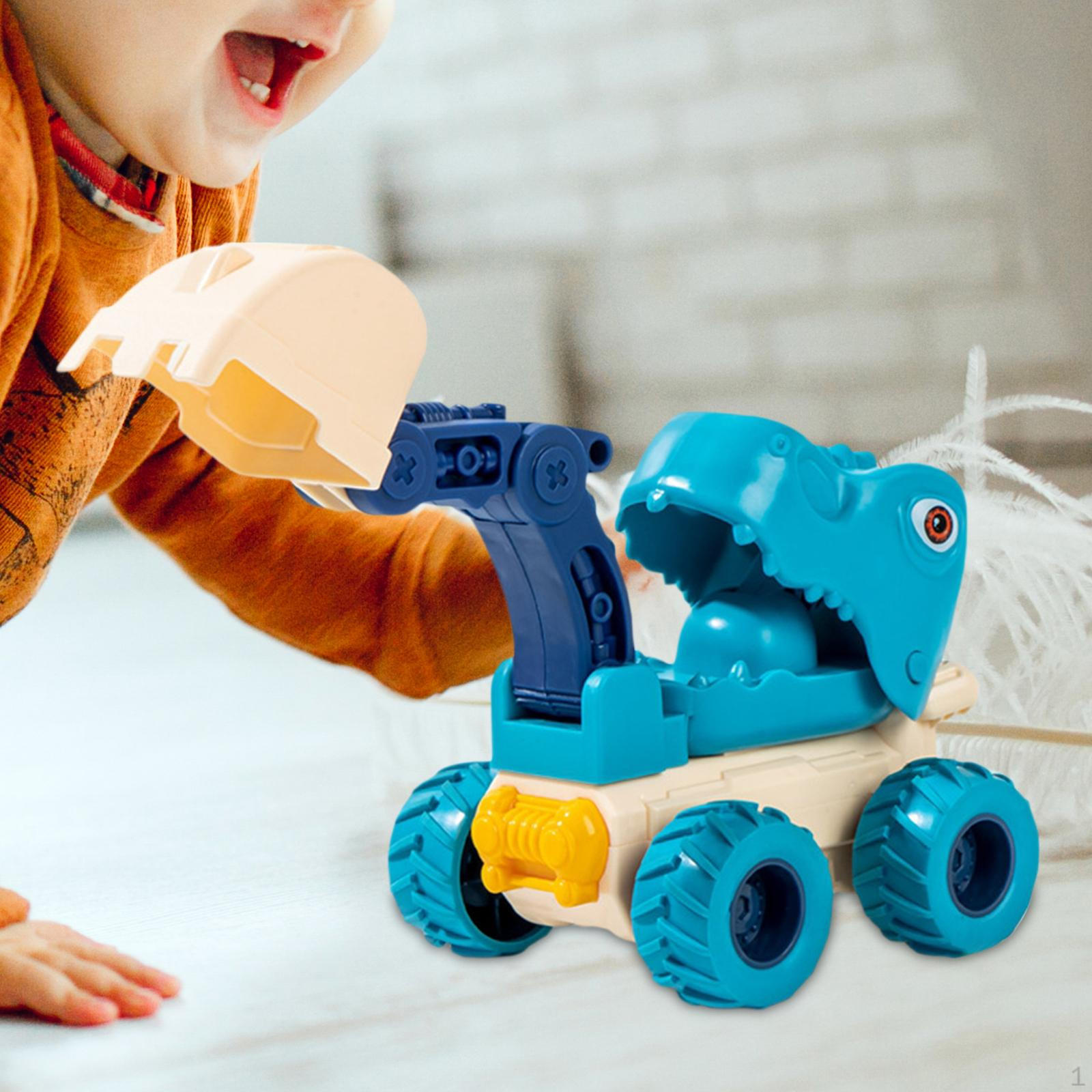 Dinosaur Truck Toys Educational Toy Engineering Vehicle for Girls