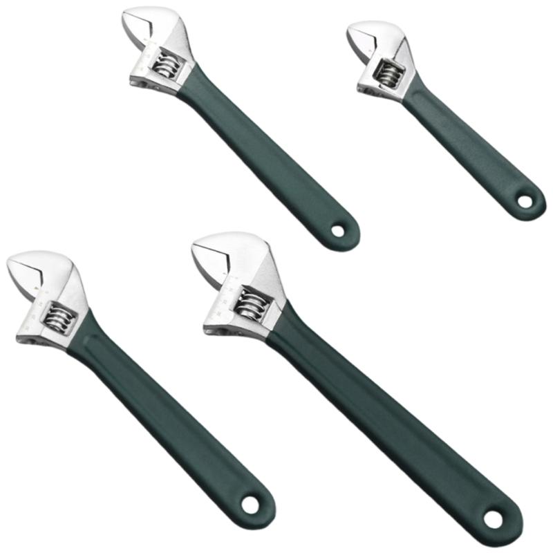 

6/8/10/12inch Adjustable Wrench Professional Shifters Spanner with Wide Calibers Opening for Household 1