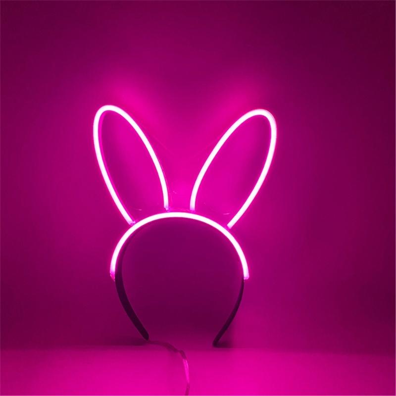 LED Glowing Hairband For Parties With Color Changing Lights And Comfortable LED Costume Props Role Play Birthday Party