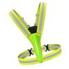 Led Reflective Running Vest Light with   Strap High Visibility Up to 300m Elastic Fabric for Adults Kids