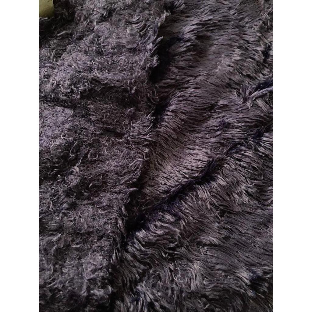Used Y's navy fur stole