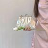 New Girl Cute Pleated Clip Gift Bag High-end Chain Bag Portable Messenger Bag Dumpling Bag