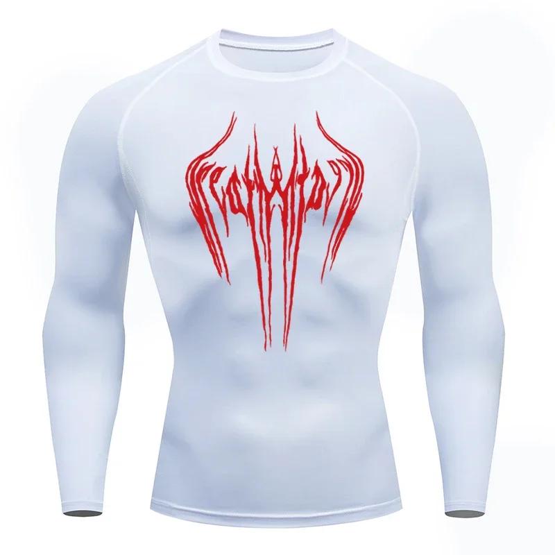 Men's Breathable Compression Sports T-shirt Short-sleeved Bodybuilding Fitness Sweatshirt Jogging Training Sportswear Top S-3XL