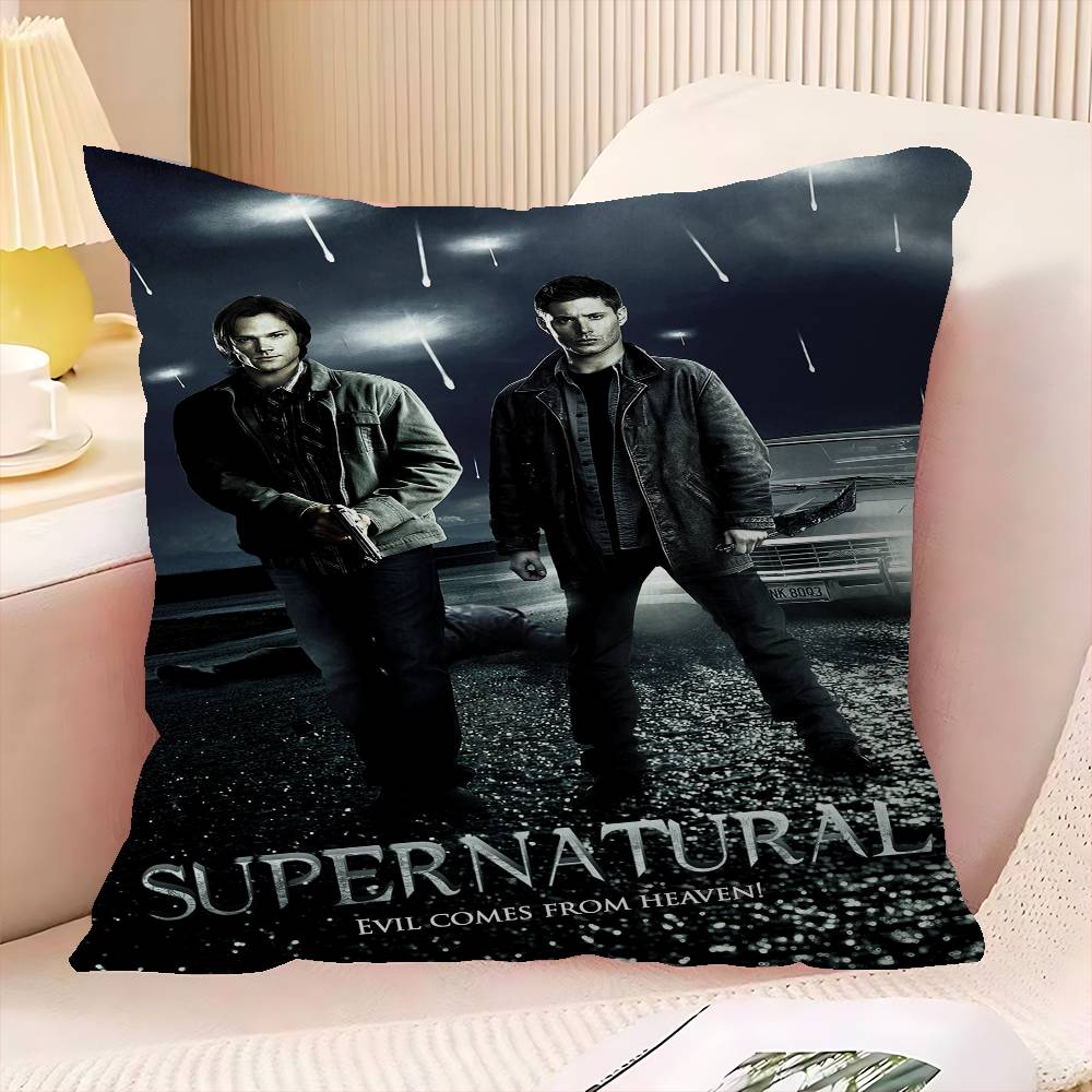 Tv Show Supernatural Office Cushion Pillowcase Car Cushion Cover45X45CM Lumbar Pillowcase Sofa Pillowcover