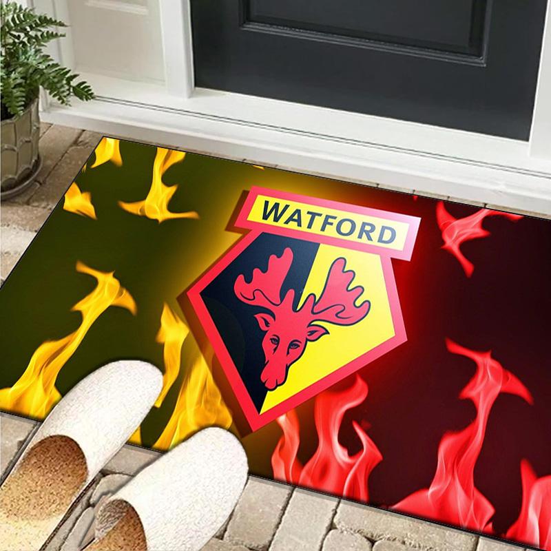 1PC rug Watford Crest Design Carpet, Chair Rug,Area Rug for Office Bedroom living rooms bedroom, Doormat decor Christmas fan gifts
