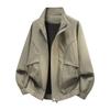 Jaqueta Masculina Jaqueta de Exterior Jaqueta Casual Solta Top Masculino
