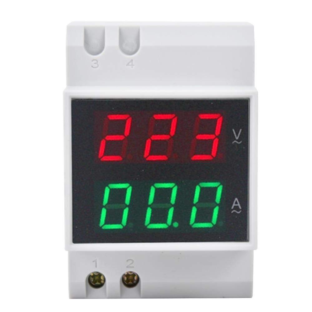 LED Display DIN Rail Power Meter AC80-300V Digital Energy Meter  Industrial Panel