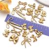 Stainless Steel Bow Pendant Charm for DIY Jewelry Bracelet/Necklace