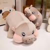 Chubby Hippo Plush Toy Short Legs Hippopotamus Stuffed Animal Doll  Valentine's Birthday