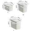 Transparent Rice Storage Box 7.5/10/12.5kg Rice Dispenser Rice Storage Container  Grain