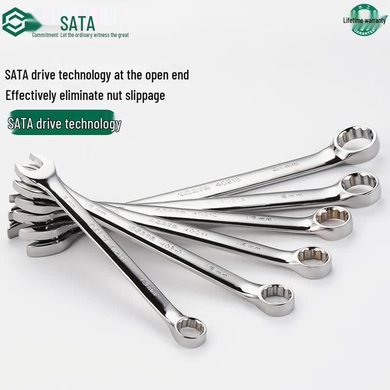 SATA 40221 Polished Ratchet Combination Wrench