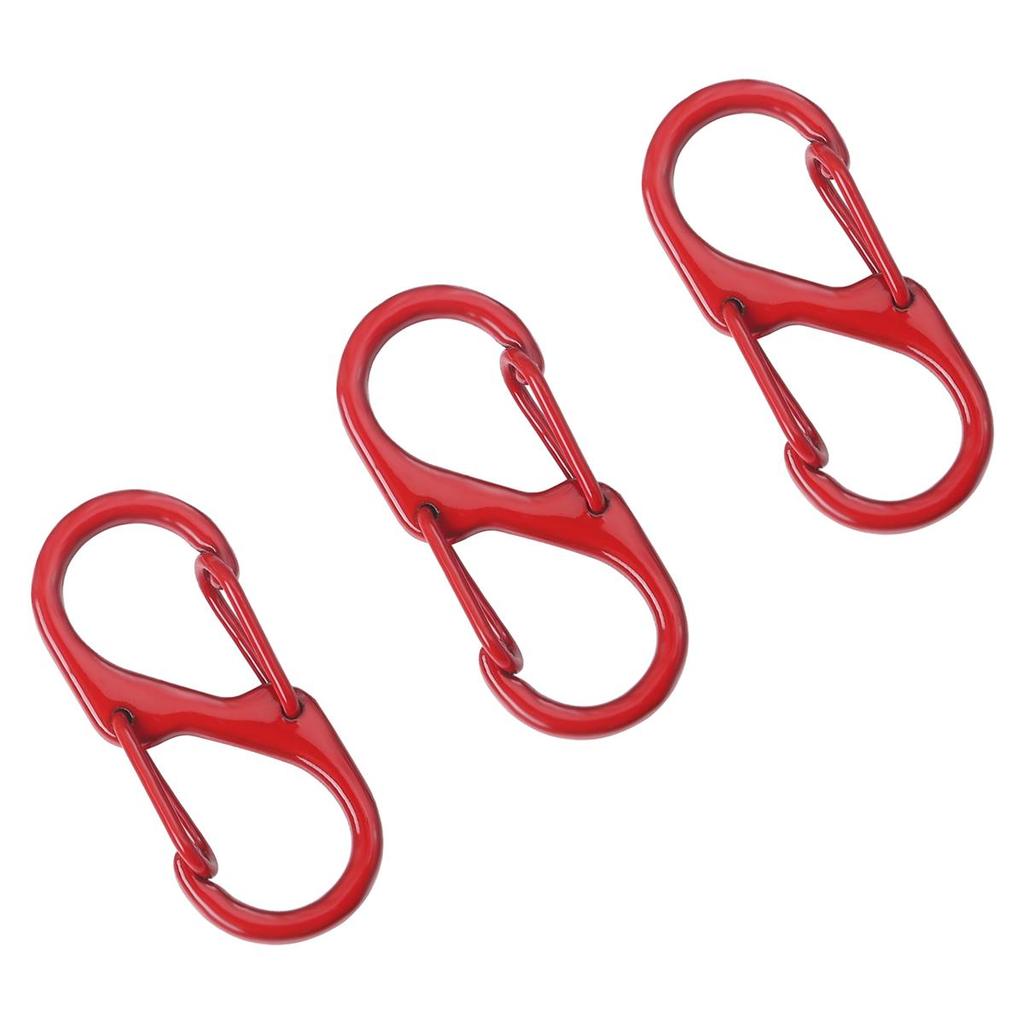 4-50Pcs Alloy+Iron Spray Paint Double S Buckle Clasps For Key Bag Accessories