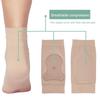 1 Paar Fersen Silikon Gepolsterte Schutzhülle Weicher Fuß Knöchel Elastische Schutzsocke