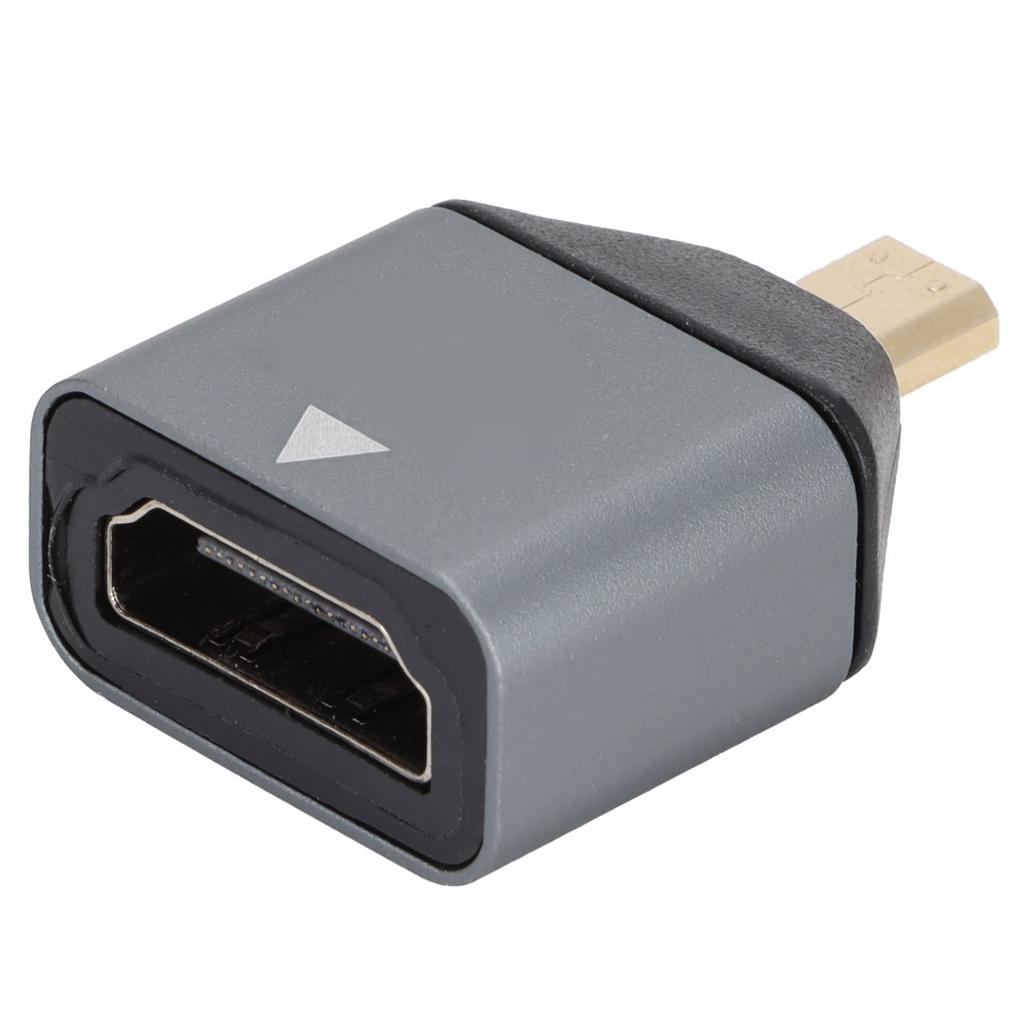 HD Multimedia Interface Adapter Male to Female Aluminum Alloy 4K Micro HD Multimedia Interface Adapter