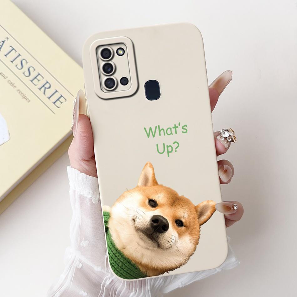 For Samsung Galaxy A21s Cute Panda Rabbit Cartoon Soft Silicone Case For Samsung A21S SM-A217F Camera Protective Phone Cases