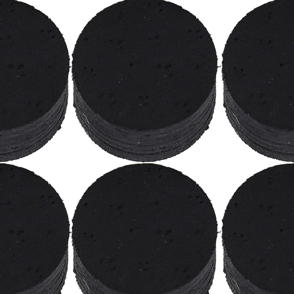 

6pcs Laminated Pool Cue Tips 14mm Snooker Stick Tip Cue Tips Replacement Pool Cues