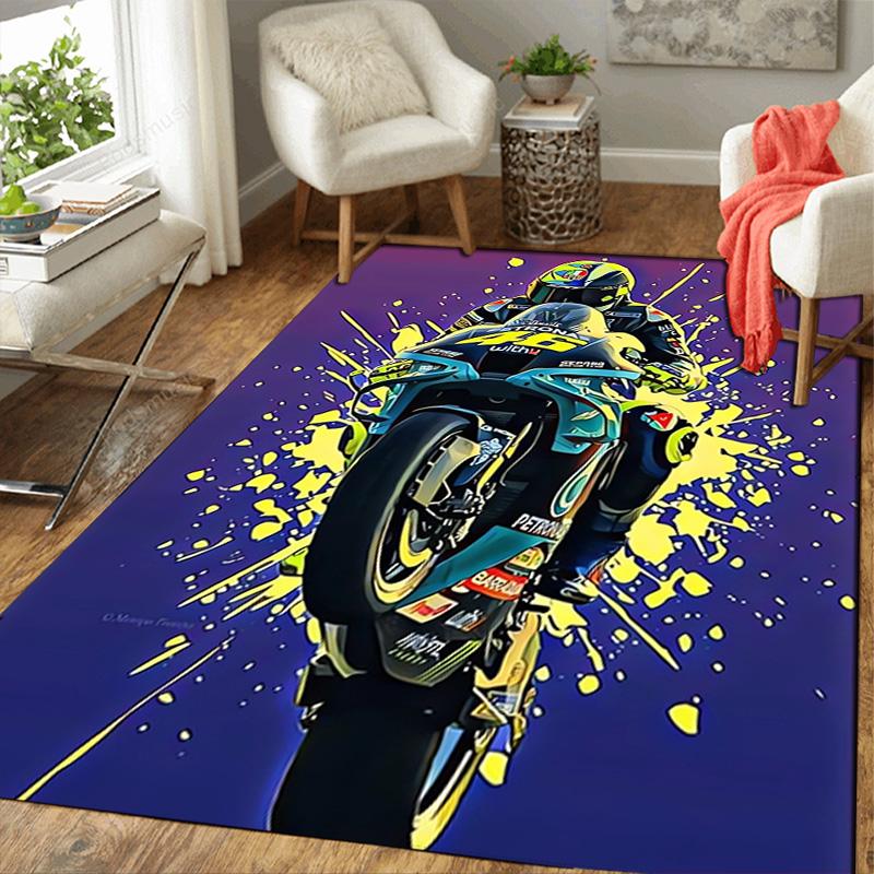 Paint-splatter art motorcycle Rug Floor Mat for Living Room or Bedroom Soft and Comfortable Carpet a Gift for Birthday and Holiday.MFF0918435