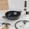 FLAT TITANIUM POT WITH LID 30cm BERLINGER HAUS BH-8129 ANTHRACITE