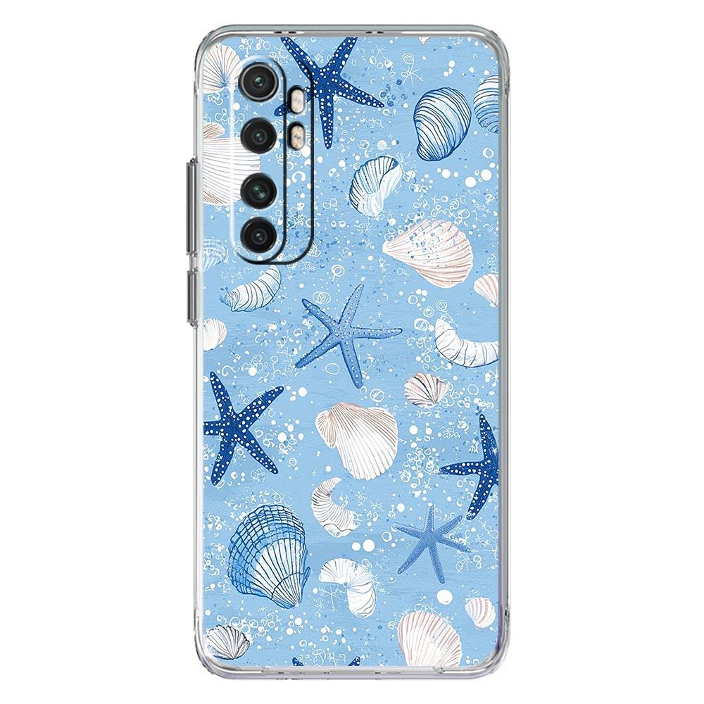 Phone Case For Xiaomi Mi Poco X7 X6 X5 NFC X3 F7 Ultra F6 Pro F3 15 14T 14 13T 11 12 13 Lite Clear TPU Cover Blue Ocean Animals