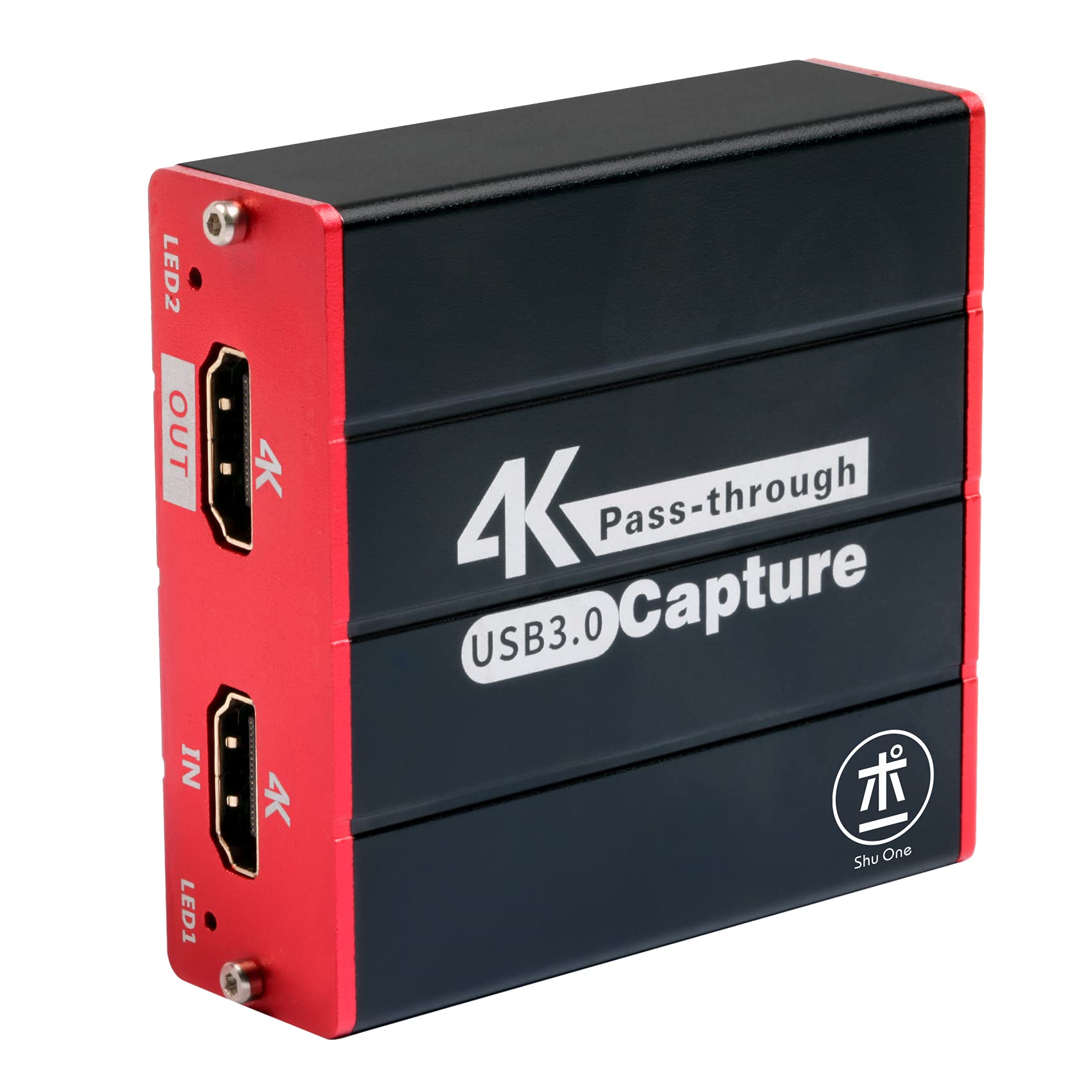 

ShuOne Capture Board 4K HDMI Capture USB Game Capture HDMI Compatible with Linux Xsplit and Other HSV320 Input, Pass-Through Board, 3.0 Capture,