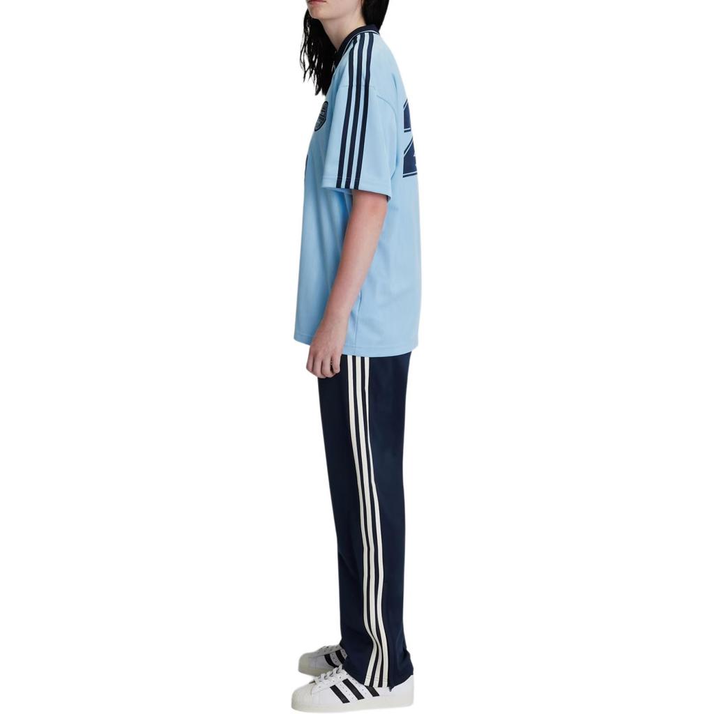 adidas Originals X Oasis Colaboración Tour Jacquard Retro Suave Ajuste Holgado Manga Corta Camiseta de Fútbol Unisex Tops KT-3436