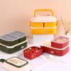 Abay Japanese Style 2-Layer Bento Box with Cutlery