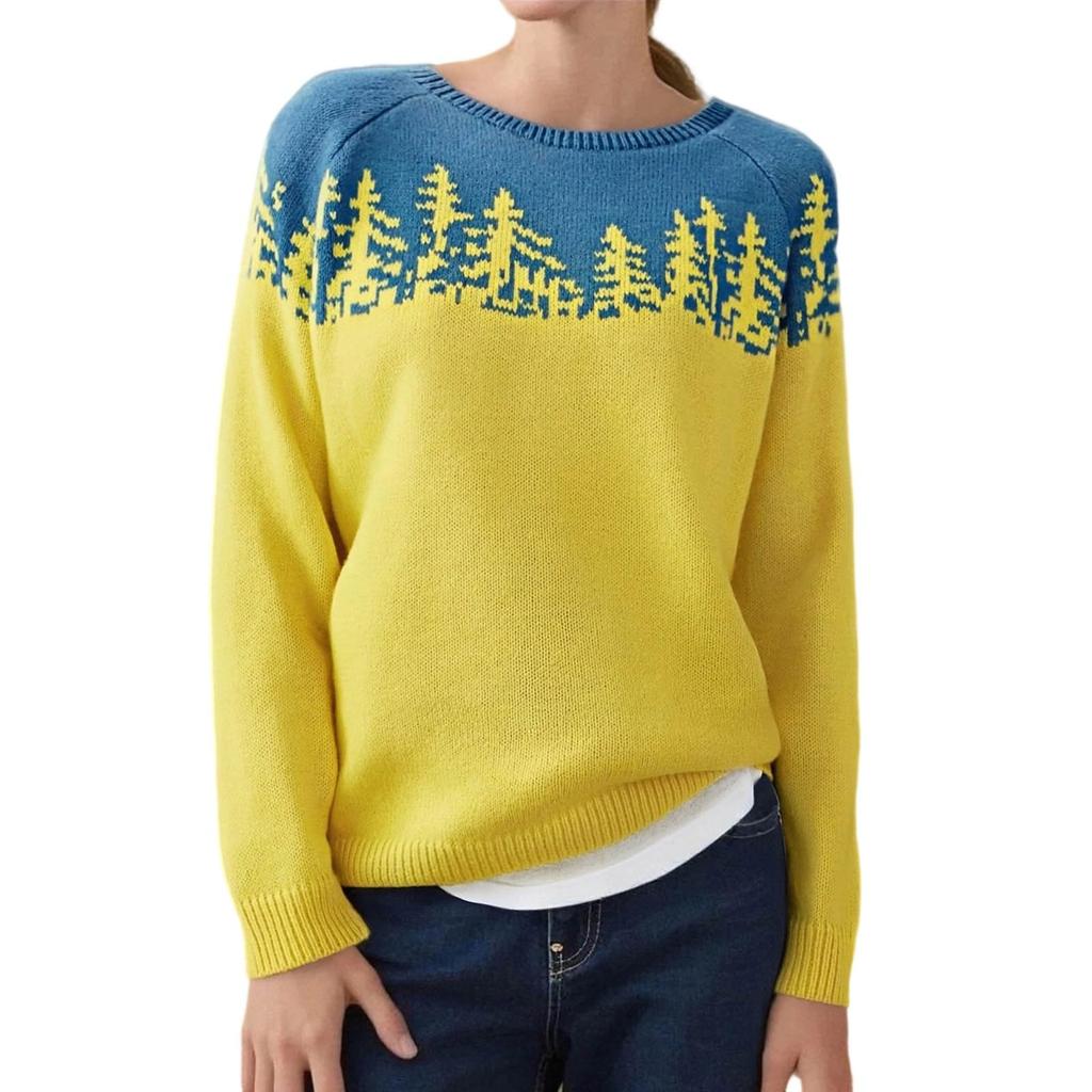 Women's Long Sleeve Crewneck Pullover Top for Casual Everyday Wear and Fall Layering